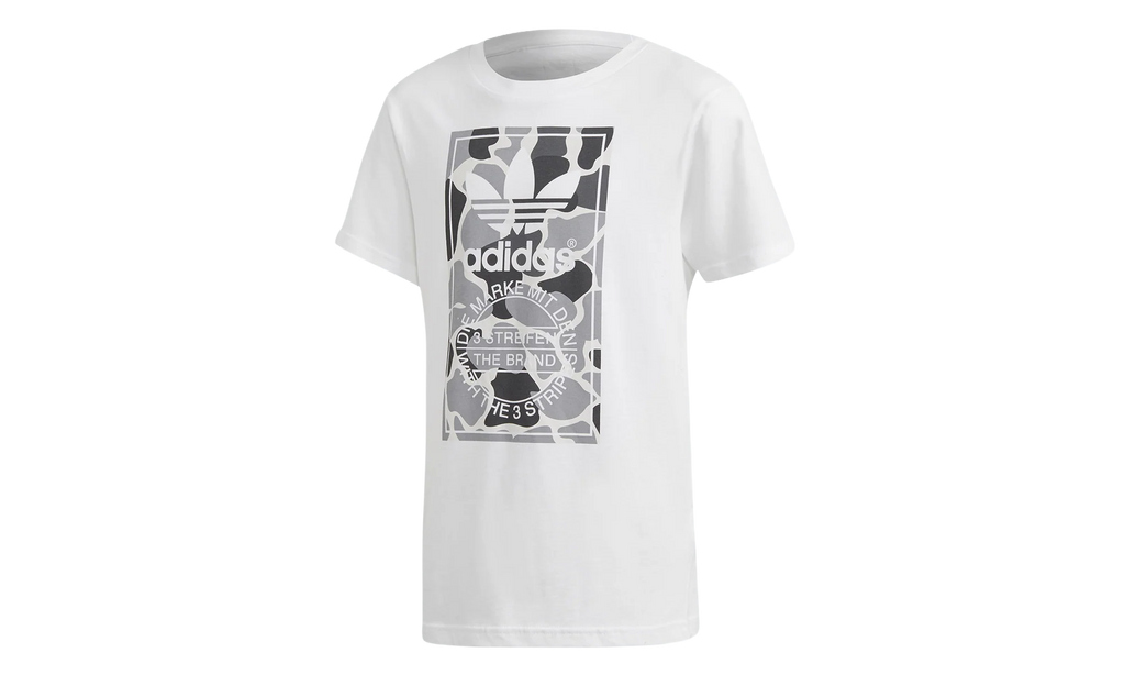 Camo Trefoil Tee GS "White / Multicolor" DH2708