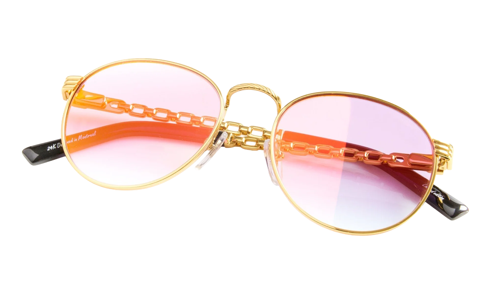 Miami Vice Equestrian Edition 24KT "Yellow Gold / Bright Pink Gradient Multi Flash" EQMV2 0002 20C1