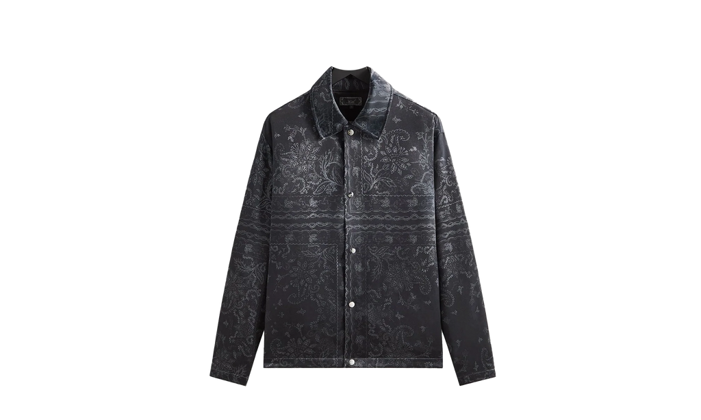Panelled Bandana Long Sleeve Coaches Jacket "Black" khm033607 001