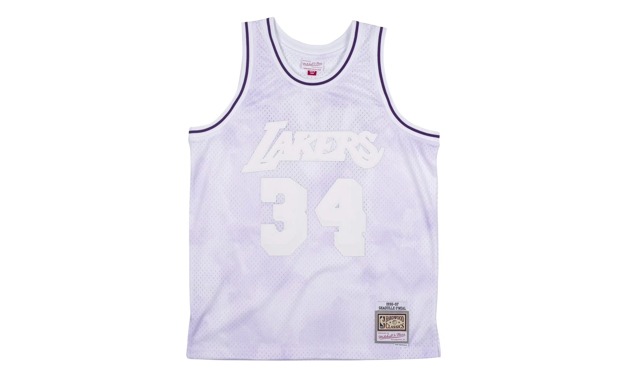 NBA Shaquille O’Neal Cloudy Skies Swingman Jersey "1996 Los Angeles Lakers - Light Purple" SMJYBW19061 LALLTPR96SON