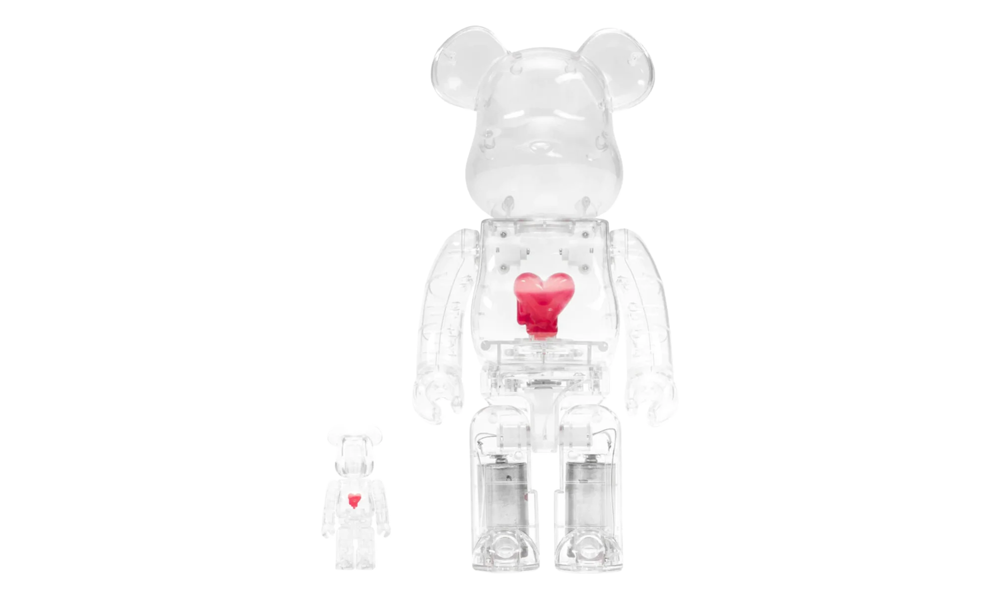 Bearbrick Emotionally Unavailable Heart "100% & 400% Set" MEDI3065