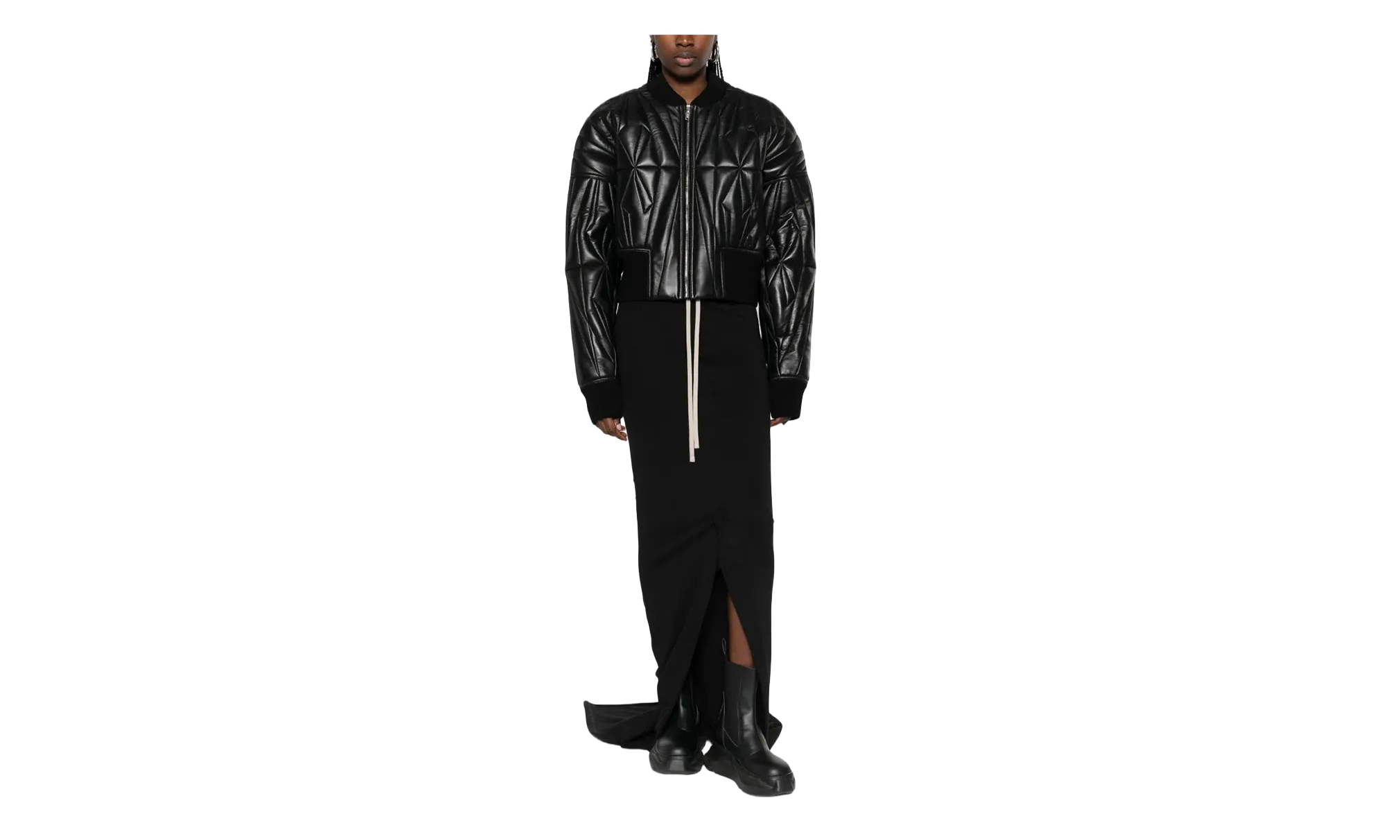 Rick Owens Woven Geocamo Cropped Jacket WMNS "Black" MON45