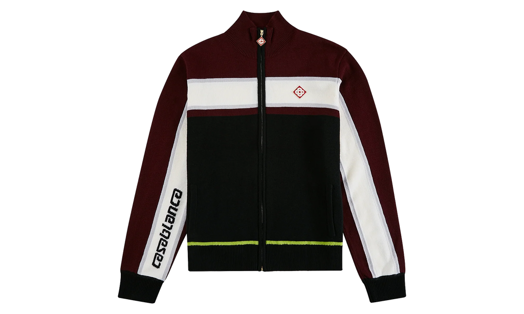 Stripe Merino Knit Track Jacket "Black" M P26 KW 1176 01