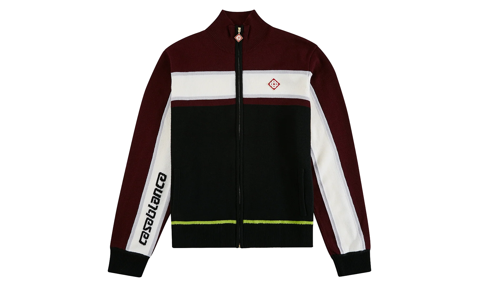 Stripe Merino Knit Track Jacket "Black" M P26 KW 1176 01