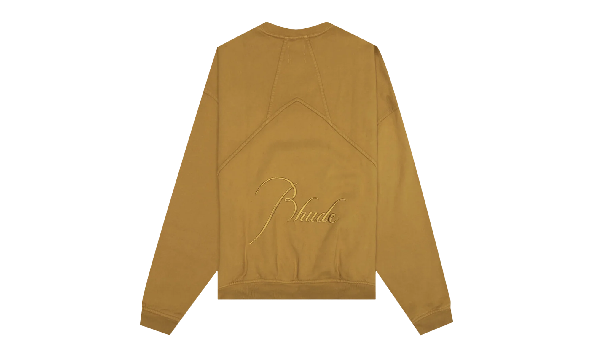 Embroidered Crewneck "Mustard" RHFW22SW050121210121
