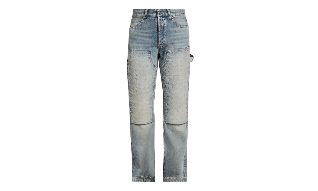 Debossed MA Quad Carpenter Jeans "Antique Indigo" AMDNGH1055 406