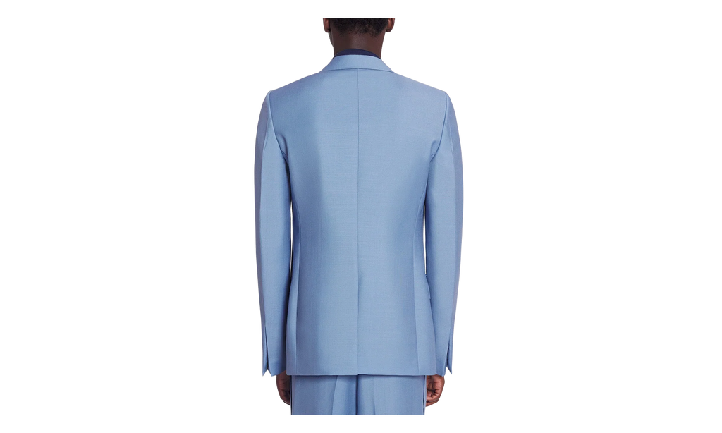 VIRGIN WOOL SINGLE-BREASTED JACKET "BLUE" RM JA0007 5858 P24 134