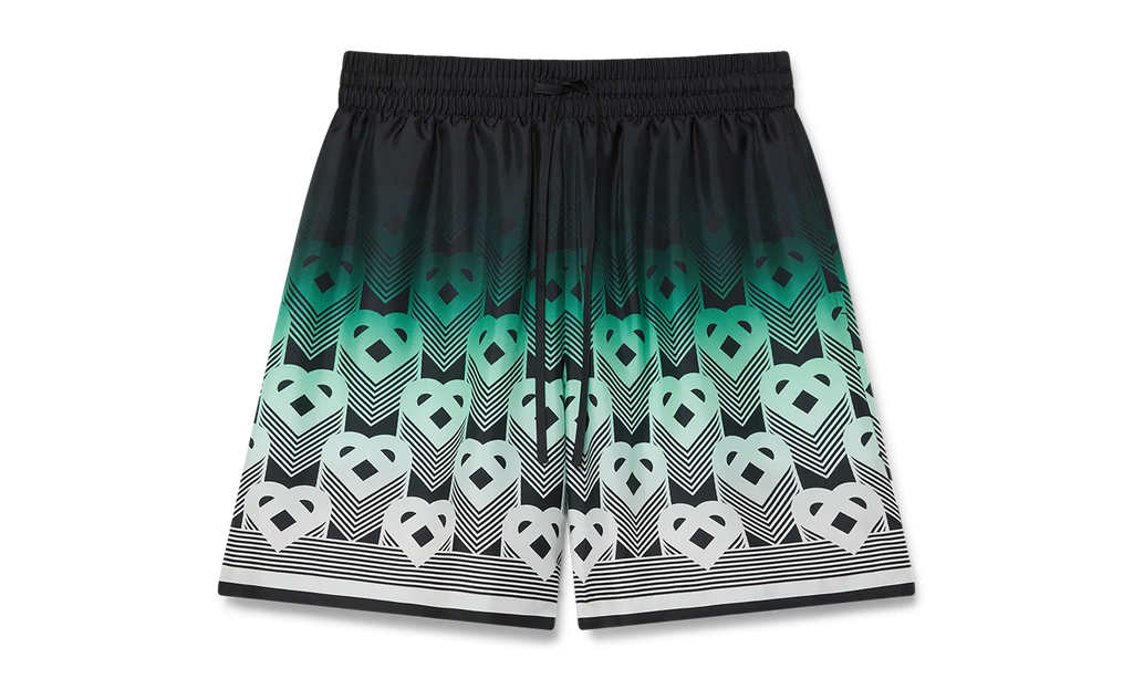 Gradient Monogram Silk Shorts "Green" MPF25 TR 012 01
