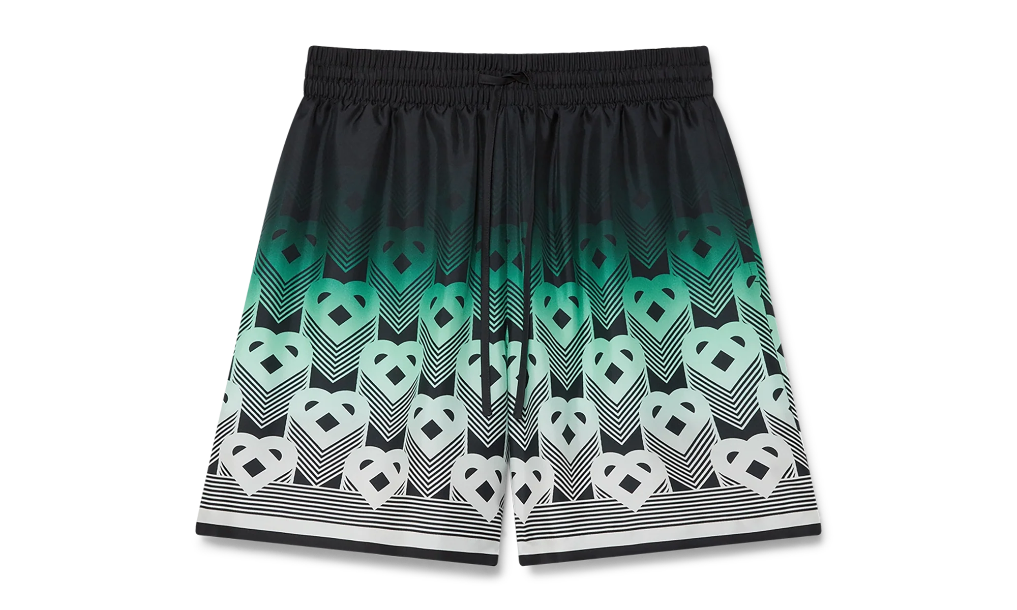 Gradient Monogram Silk Shorts "Green" MPF25 TR 012 01