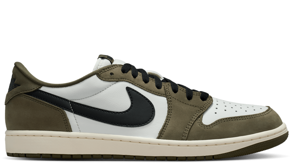 1 Retro Low Medium Olive Summit White Sail Black