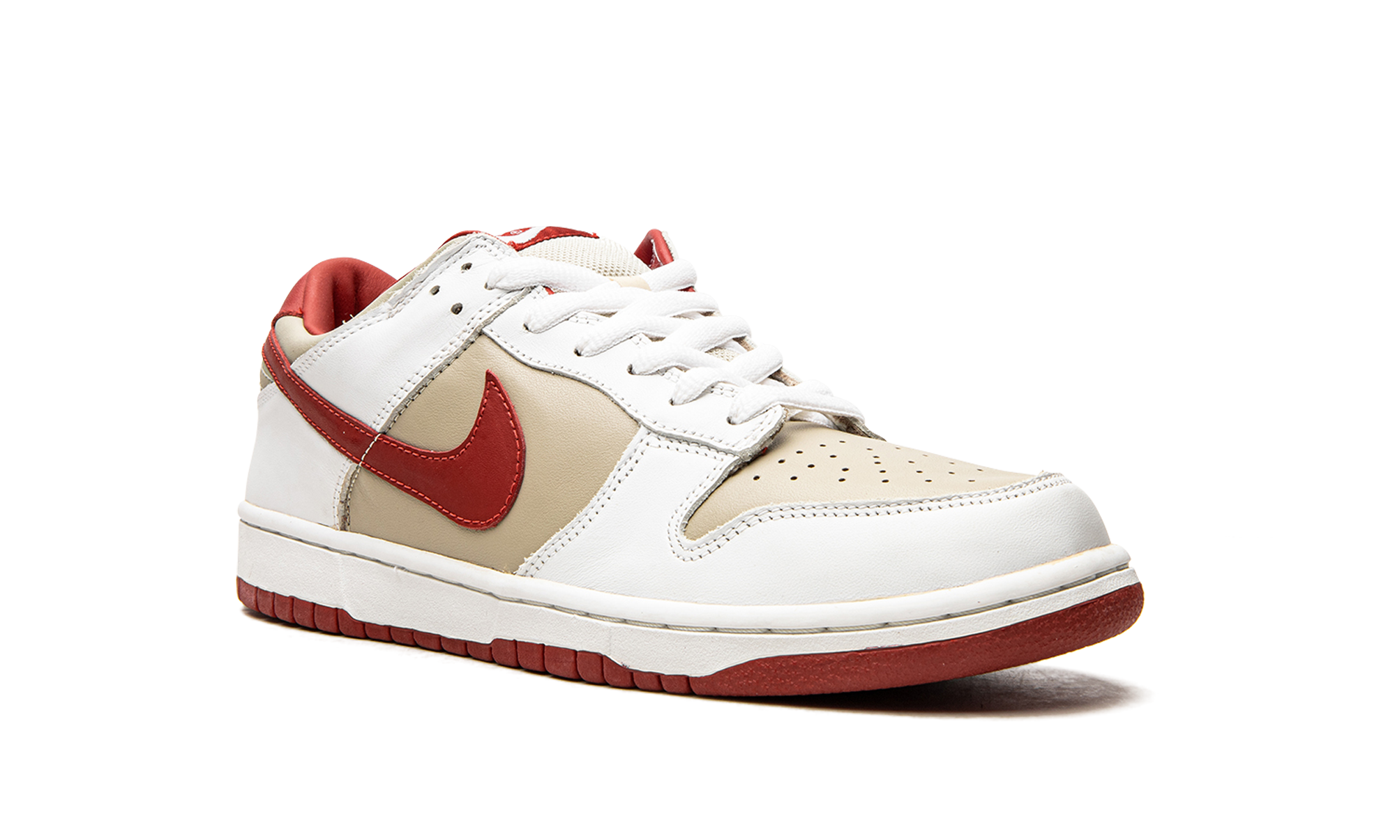 DUNK LO PRO MNS WMNS"Light Stone Varsity Red"