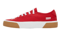 Logo Lace-Up Skater Sneakers "Red/White" PWIC013C99MAT0011001