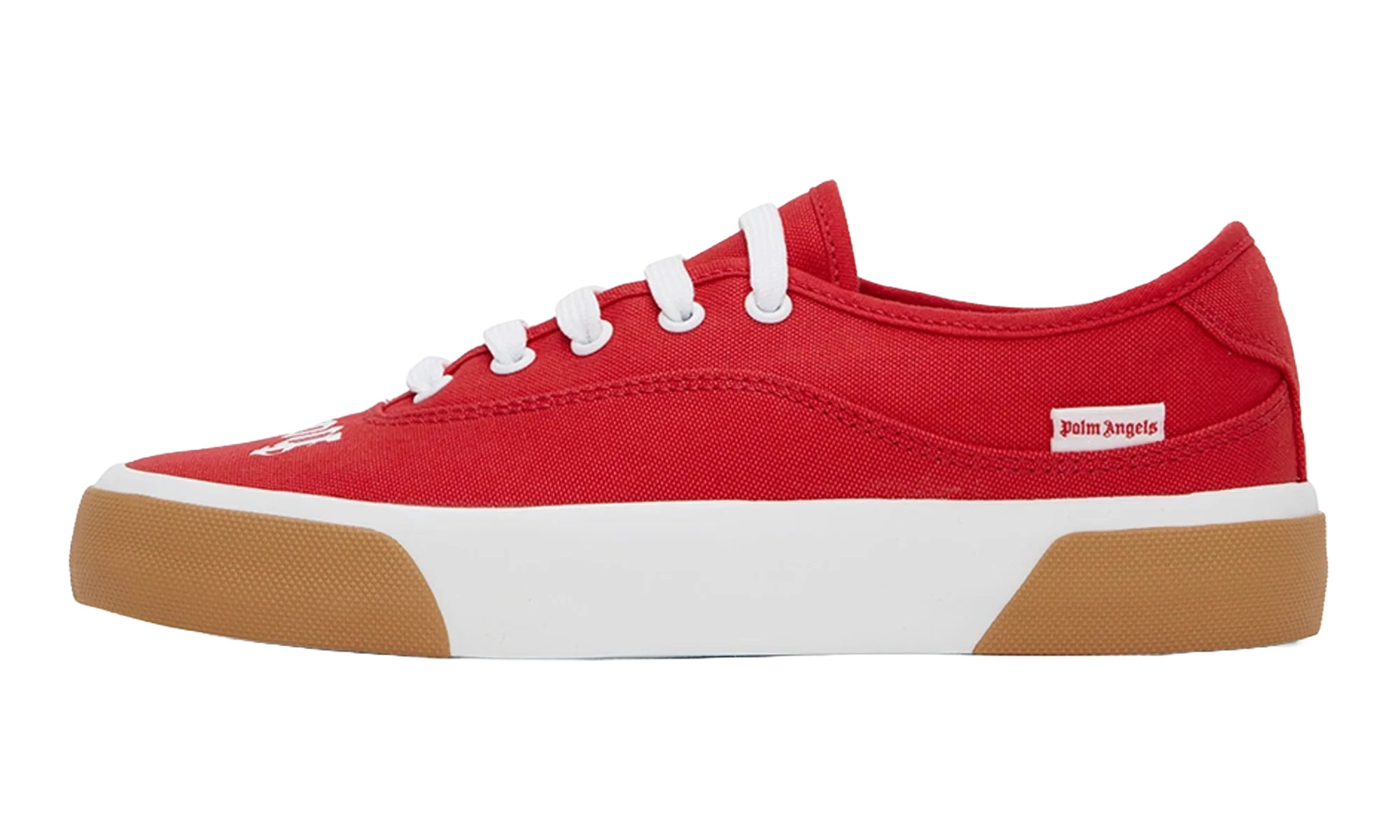 Logo Lace-Up Skater Sneakers "Red/White" PWIC013C99MAT0011001
