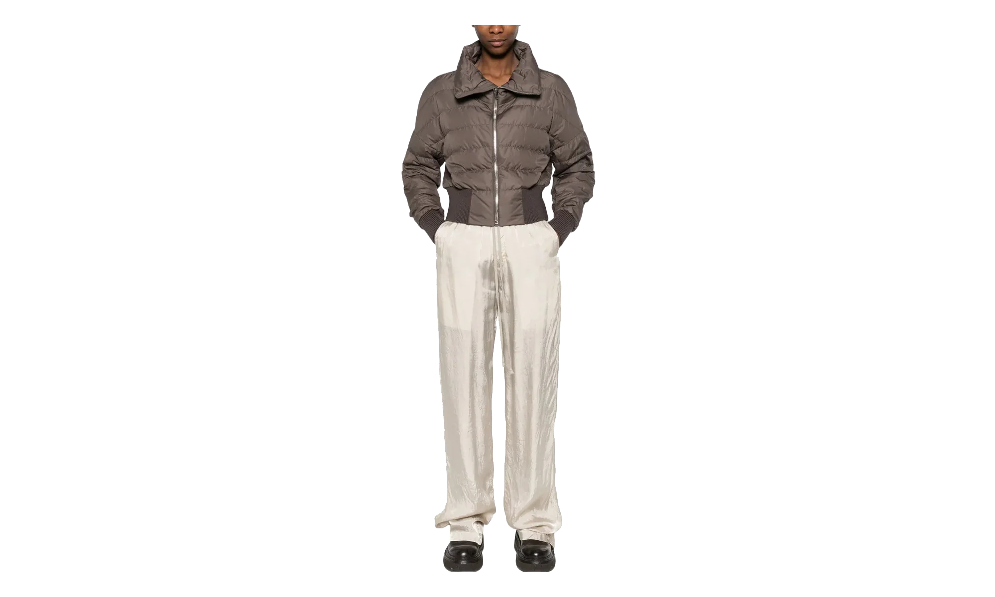 Rick Owens Woven Cyclopic Jacket WMNS "Dark Dust" MON44