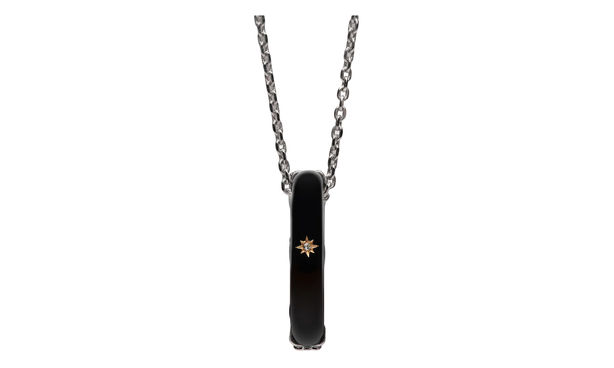 PENDANT NECKLACE WITH STAR DETAIL "Black / Silver" SM1UU0056P6478964