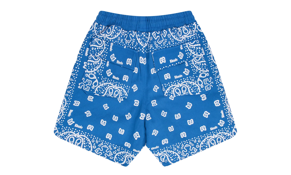 Rhude Bandana Shorts "Blue" RHSS23SH46009481 MARINEBLUE