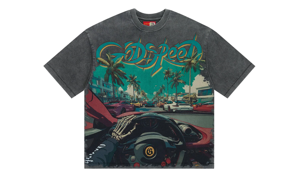 Power Steering T-Shirt "Grey Wash" GS175