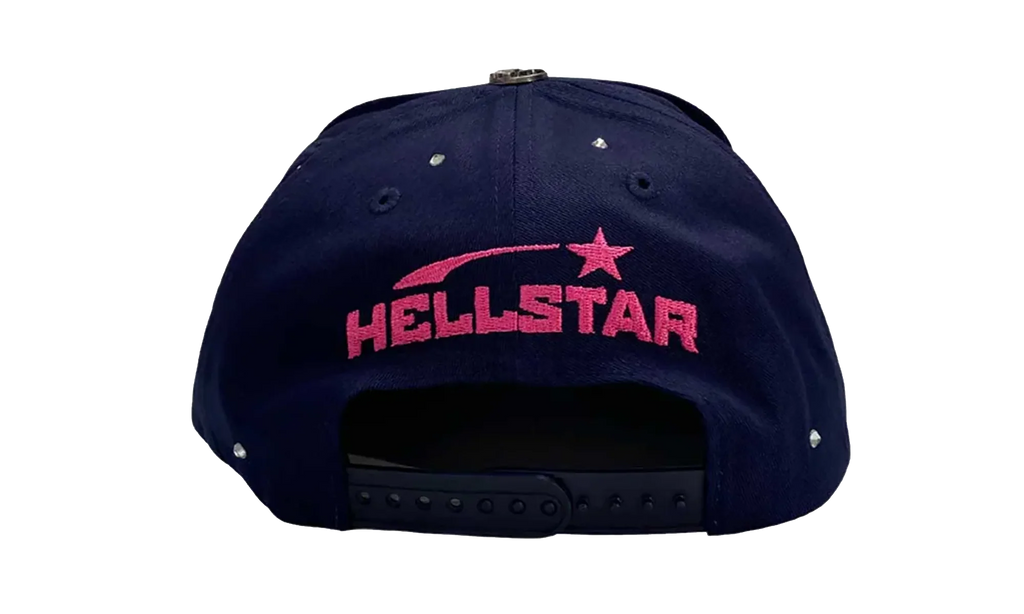 OG Logo Rhinestone Snapback Hat "Navy / Pink" HSR101