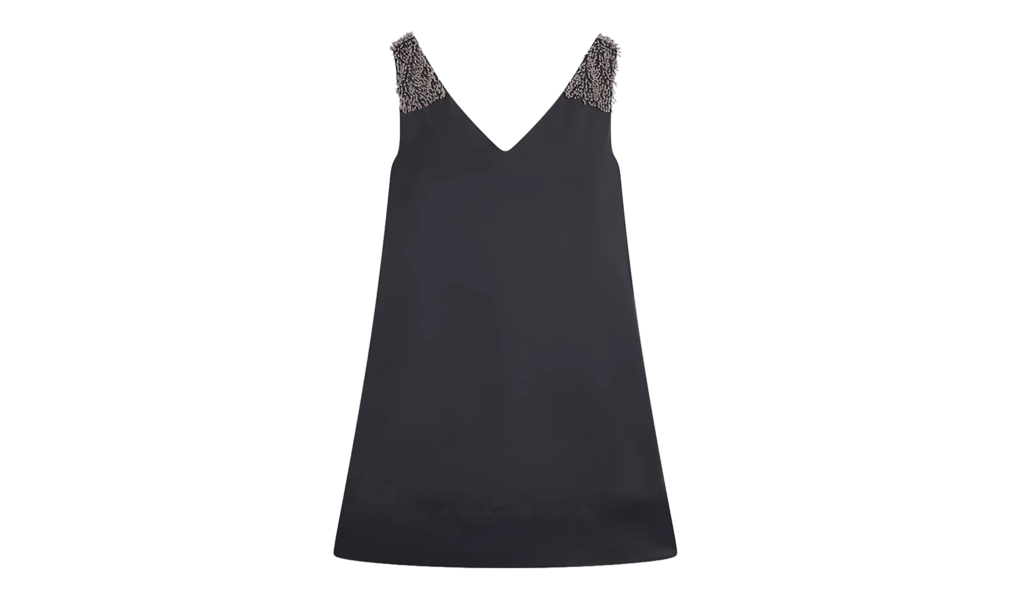EMBROIDERED V-NECK DRESS "Black" RW DR9014 5584 P23 10