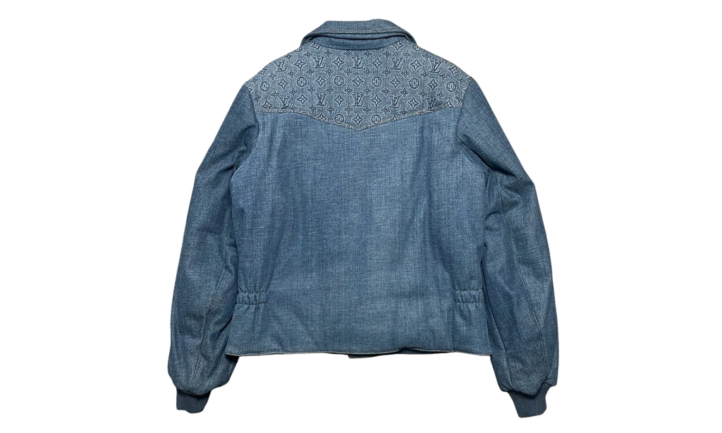 Monogram Padded Denim Jacket "Indigo" 1AATPO