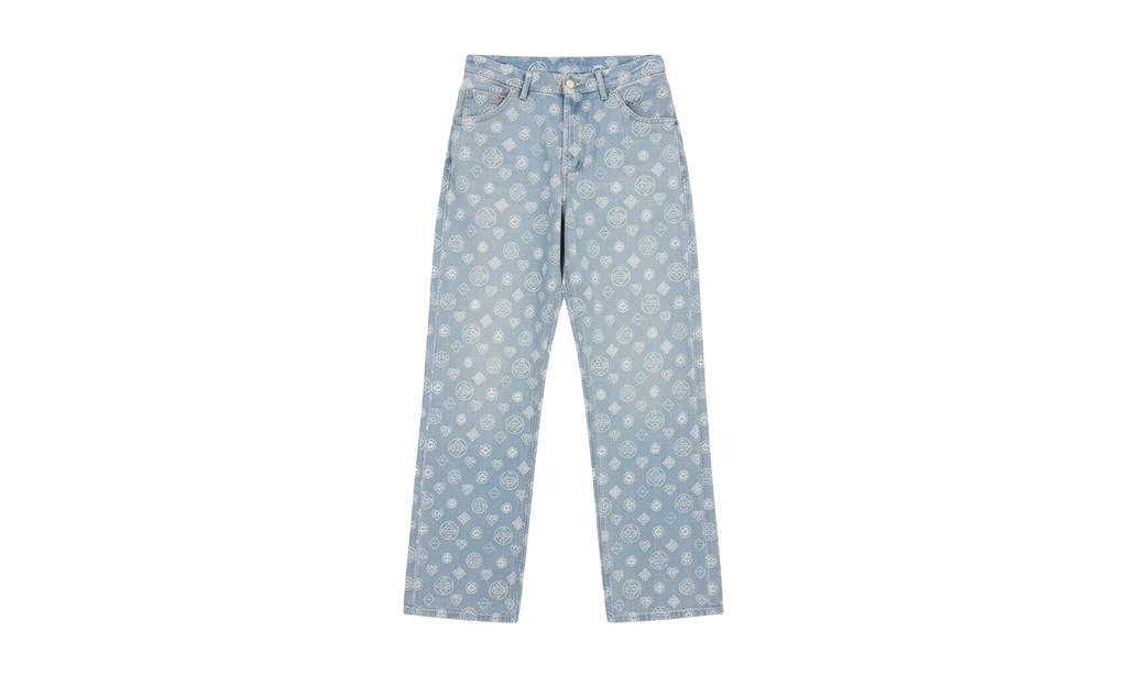 RELAXED-FIT MONOGRAM JEANS "Blue" M AW25 TR 356 01