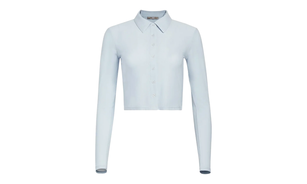 Tori Pointelle Button Up WMNS "Light Blue" KHW030248 469