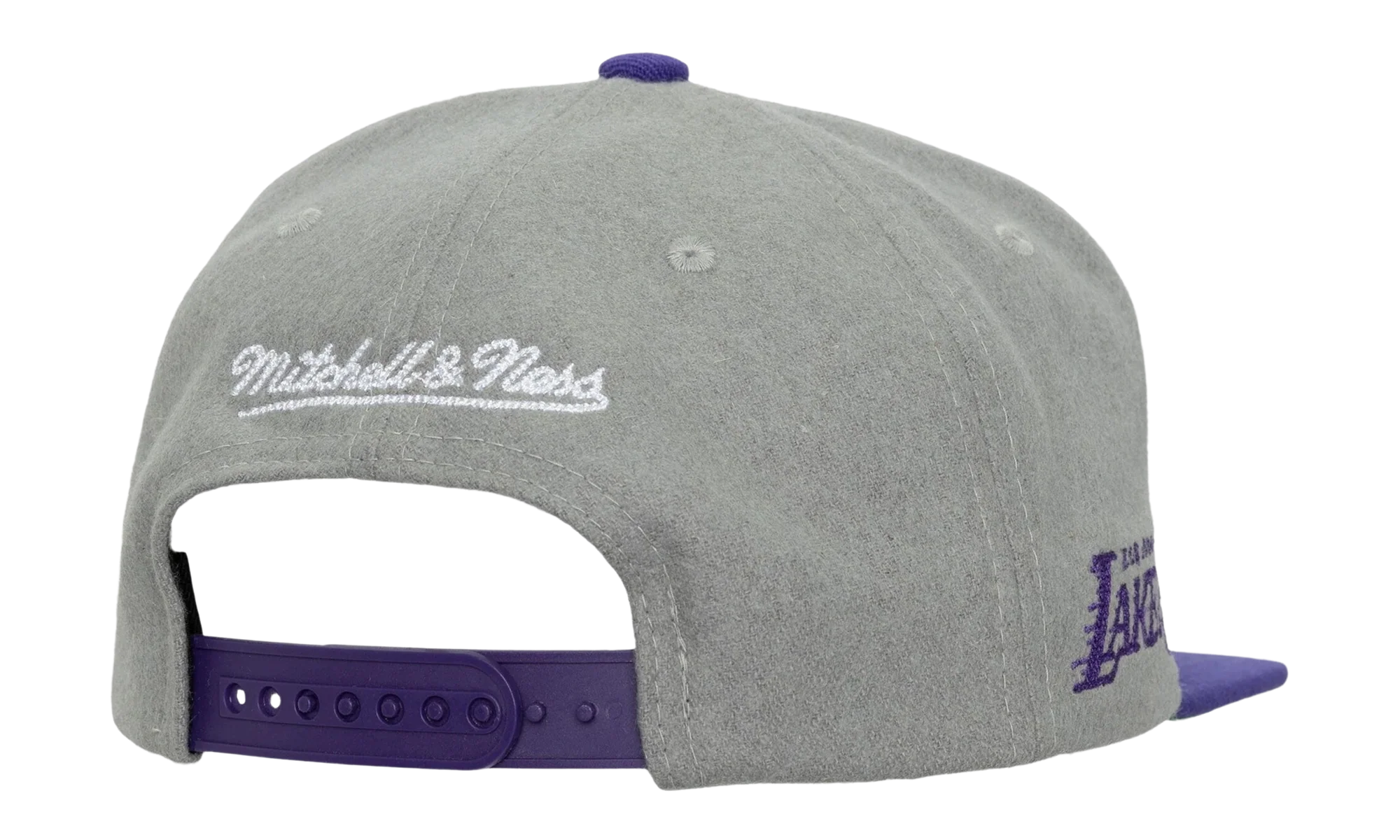 NBA Melt Stitch Snapback Cap "Los Angeles Lakers - Grey" HS9444 LALGREY