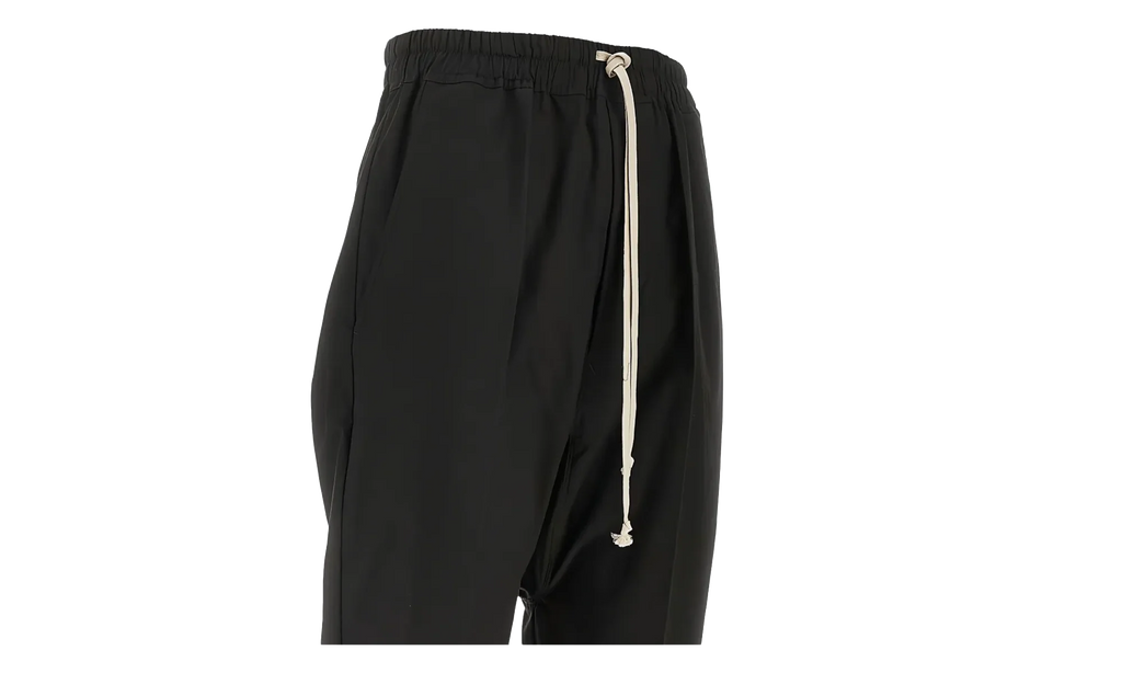 Drawstring Cropped Pants "Black" RU01F2381 P 09