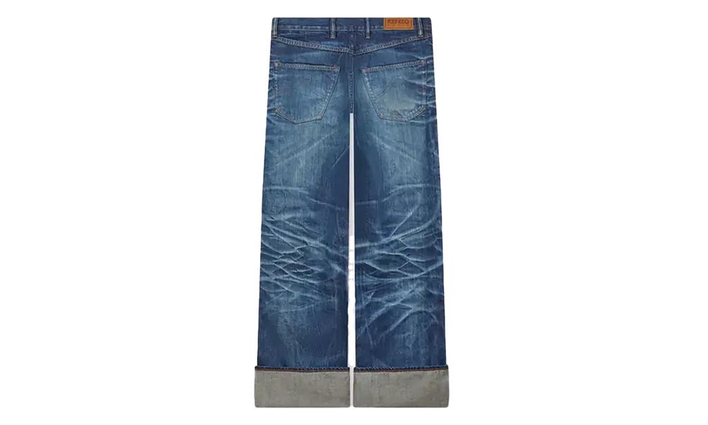 Turn Up Wide Fit Jeans "Stone Blue" FF65DP4216I7DY