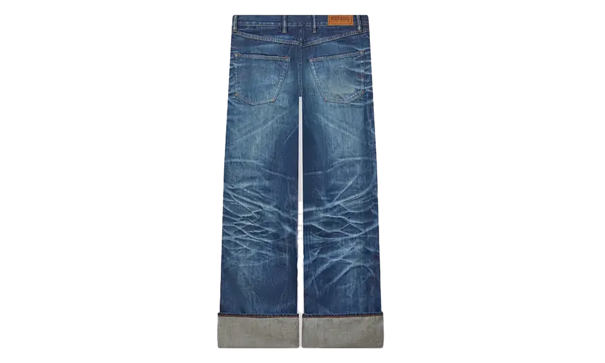 Turn Up Wide Fit Jeans "Stone Blue" FF65DP4216I7DY