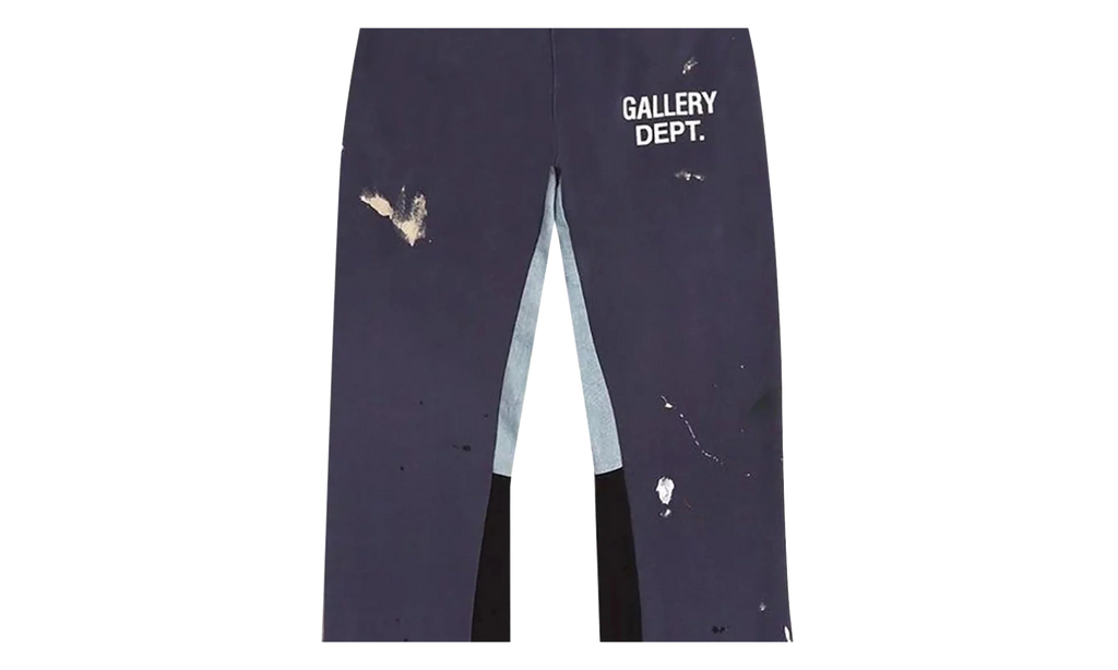 Painted Flare Sweatpants "Navy" GD030