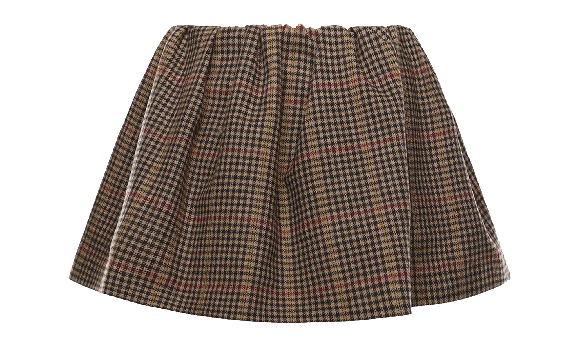 Houndstooth Mini Skirt WMNS "Brown" MG2594 S OOO 181J F0040