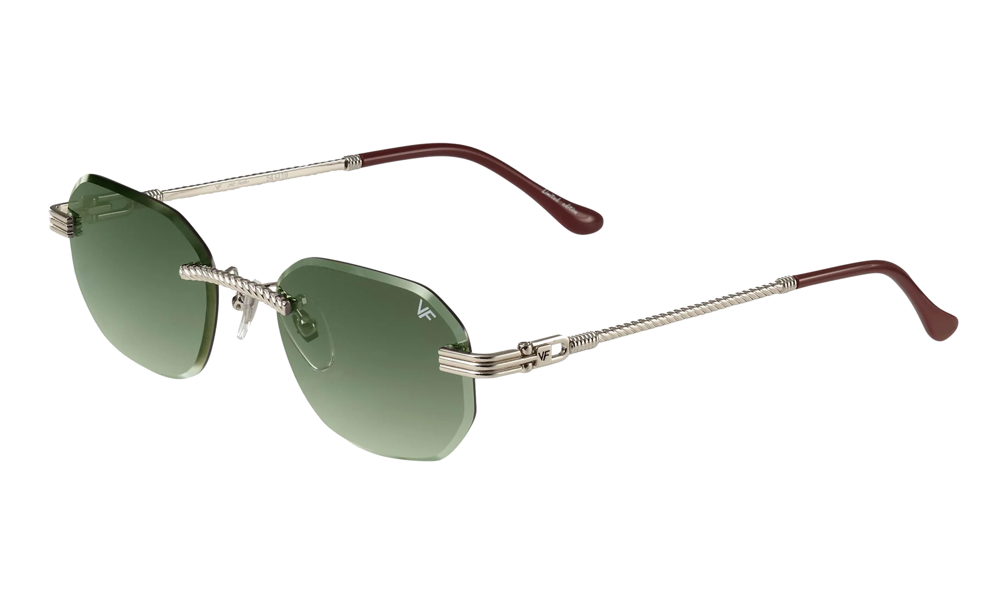 Hustler Rimless Drill Mount 24KT "White Gold / Army Green" DMHU2 0040 42D5
