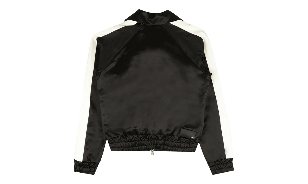 Full Zip Satin Track Jacket "Black" MJT001 001