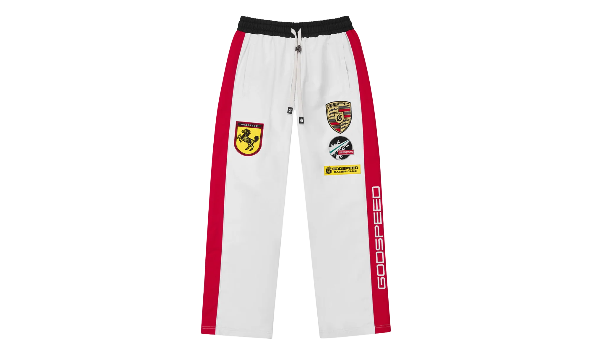 GRC Track Pants "White / Black / Red" GS083