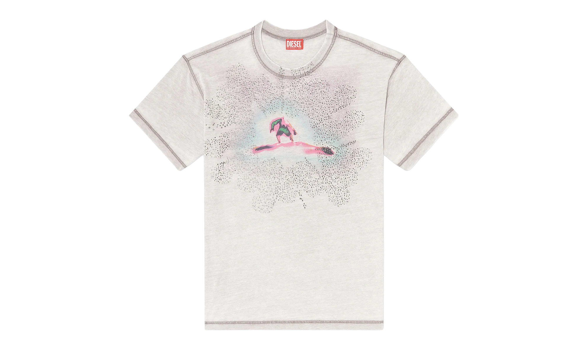 Studded Surfer T-Shirt "Grey" A204250PLBQ97DA