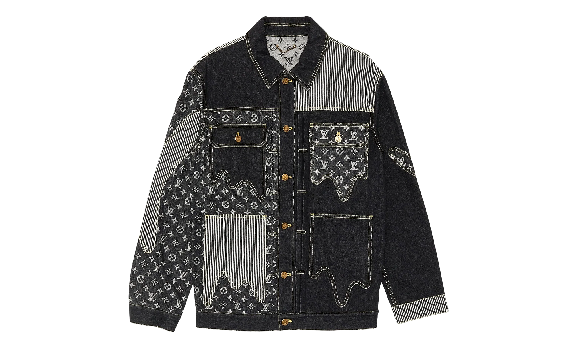 Nigo Monogram Crazy Denim Workwear Jacket "Black" 1A9GEE