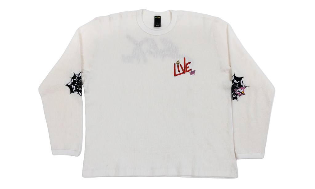 Live Sex Records long sleeve thermal "White" MB19