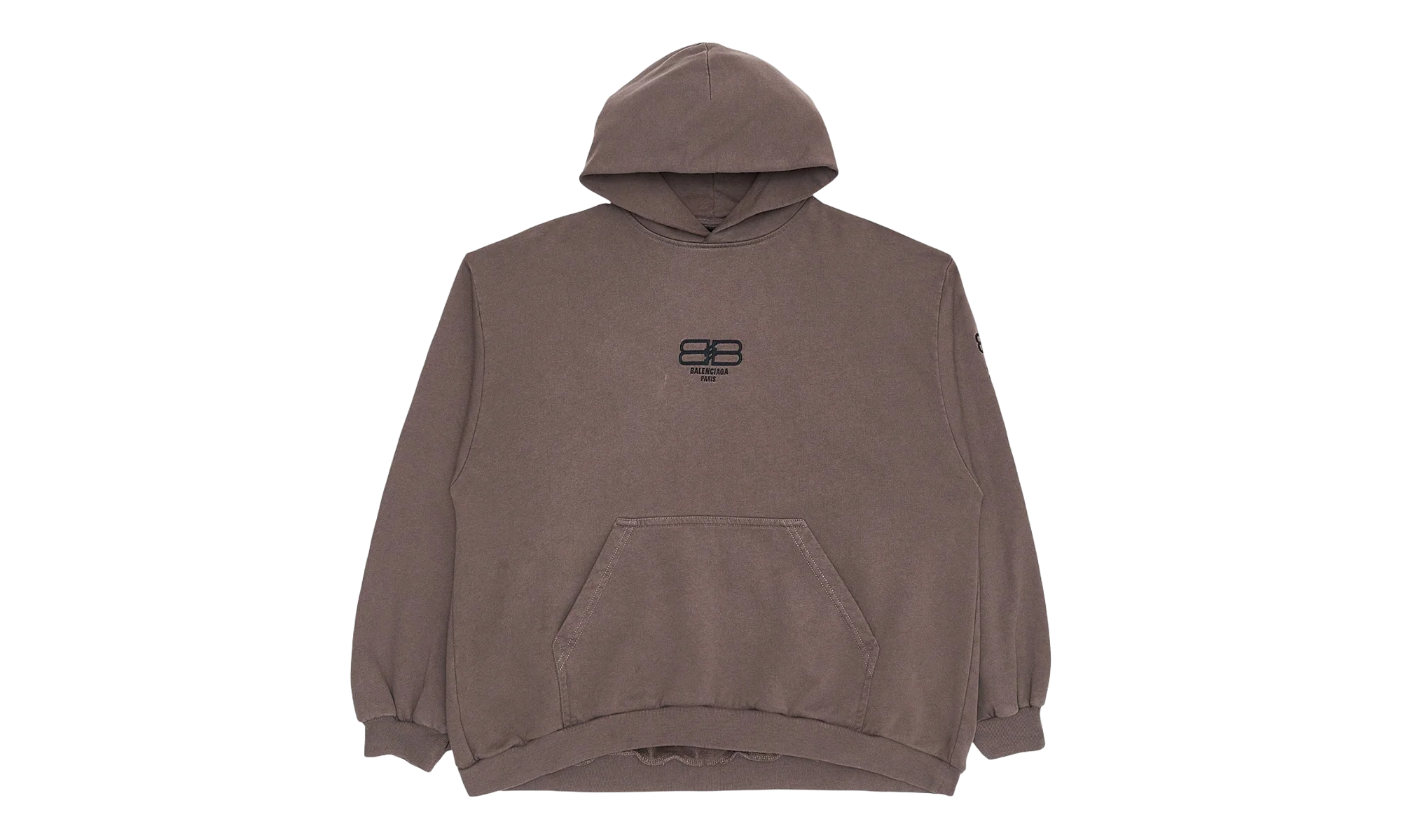 BB Paris Icon Embroidered Oversized Hoodie "Dusk Grey" 570811 TMVG6 9642
