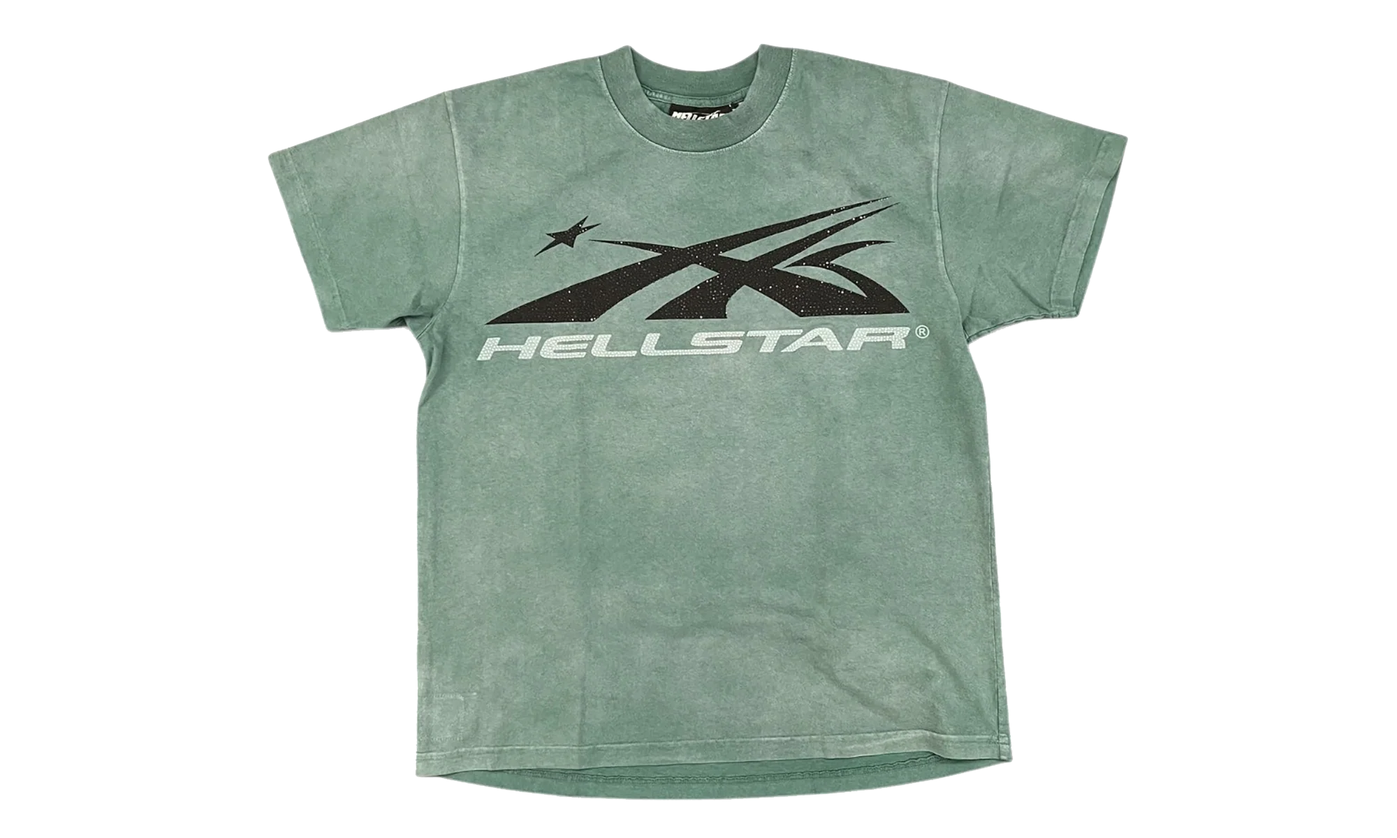 Classic Logo Rhinestones T-Shirt "Green" HSR284