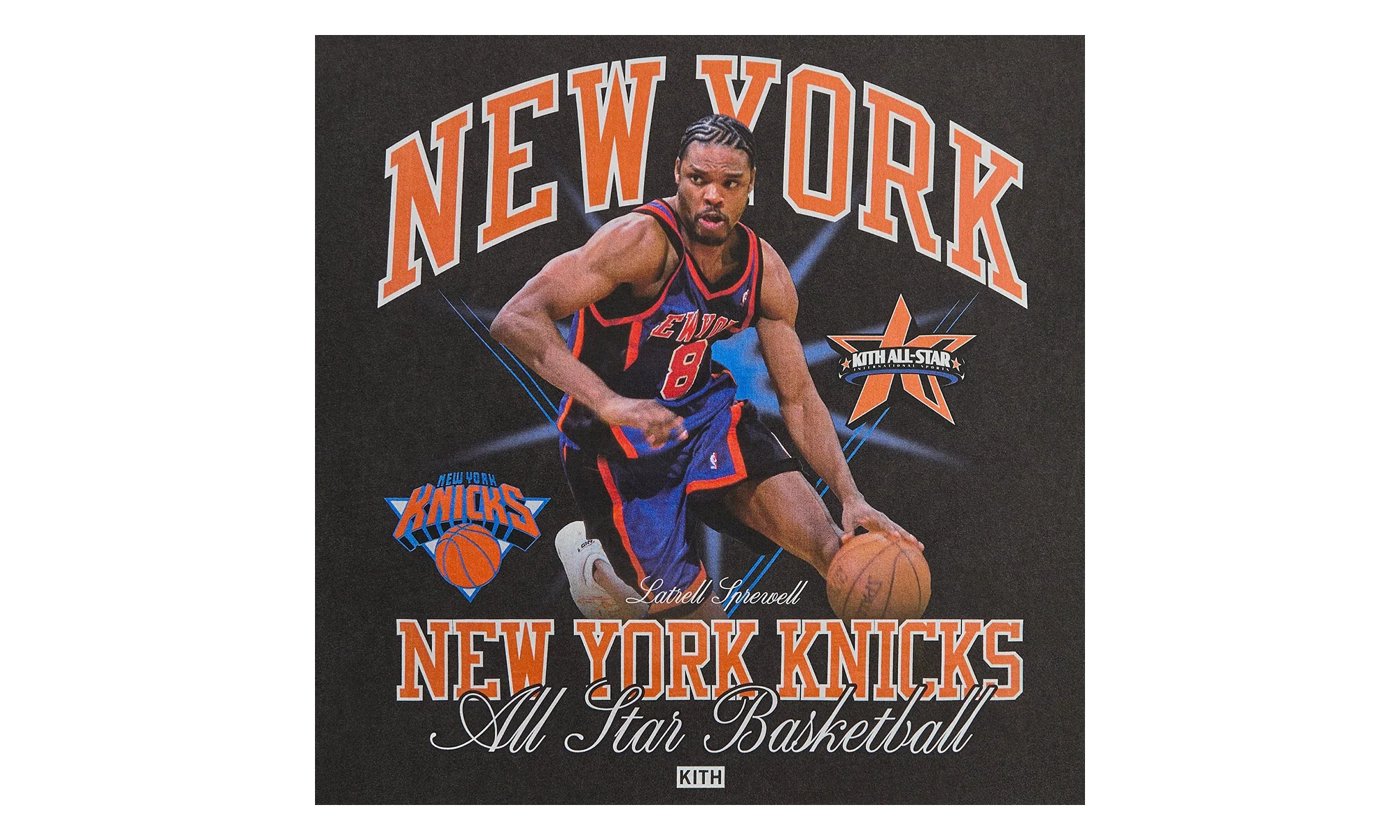 NBA All-Star NY Knicks Latrell Sprewell Tee "Black" khm034972 001