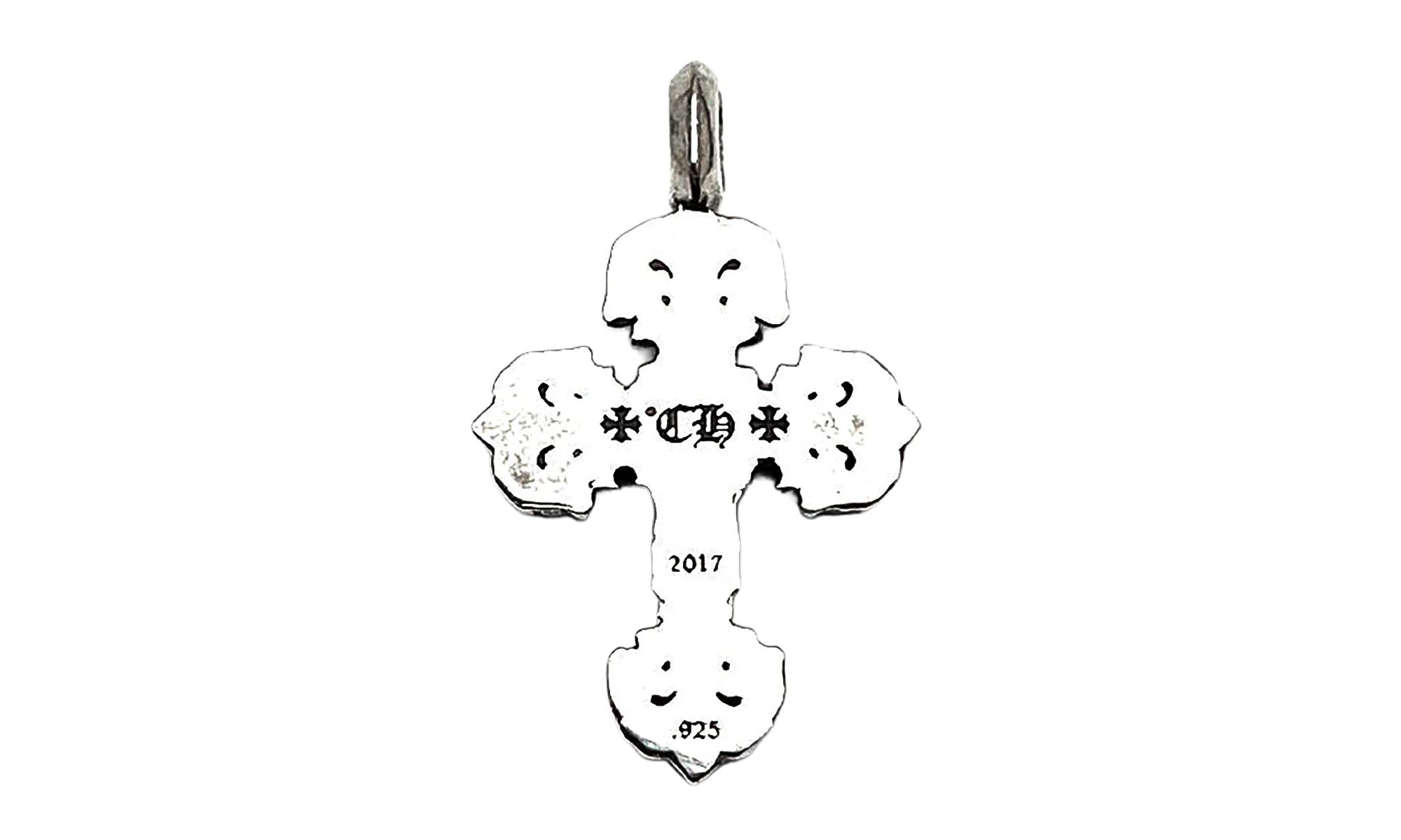 Filigree Cross Pendant With Ballchain "Silver" CHRM0803