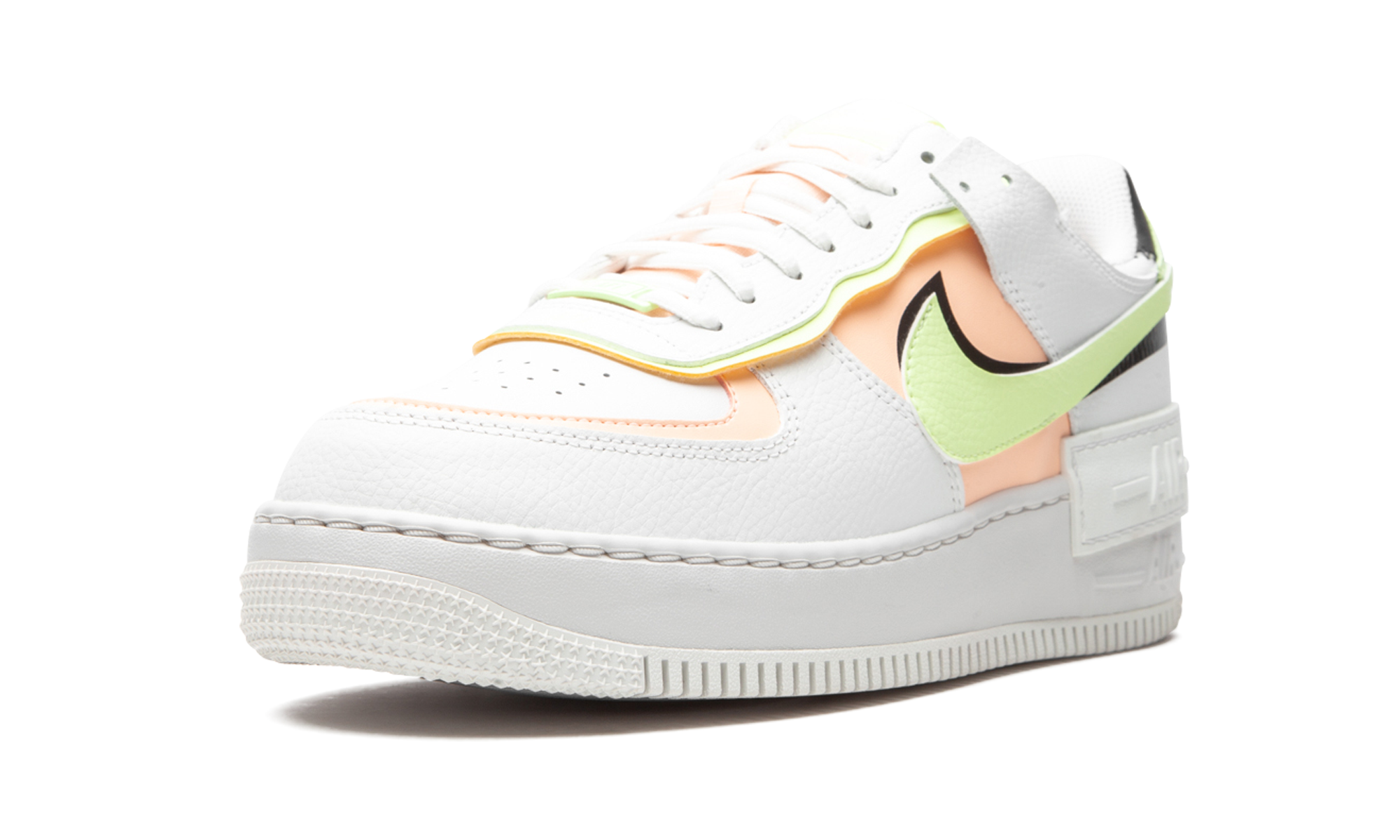 AIR FORCE 1 SHADO MNS WMNS"White/ Barely Volt/ Crimson Tint"
