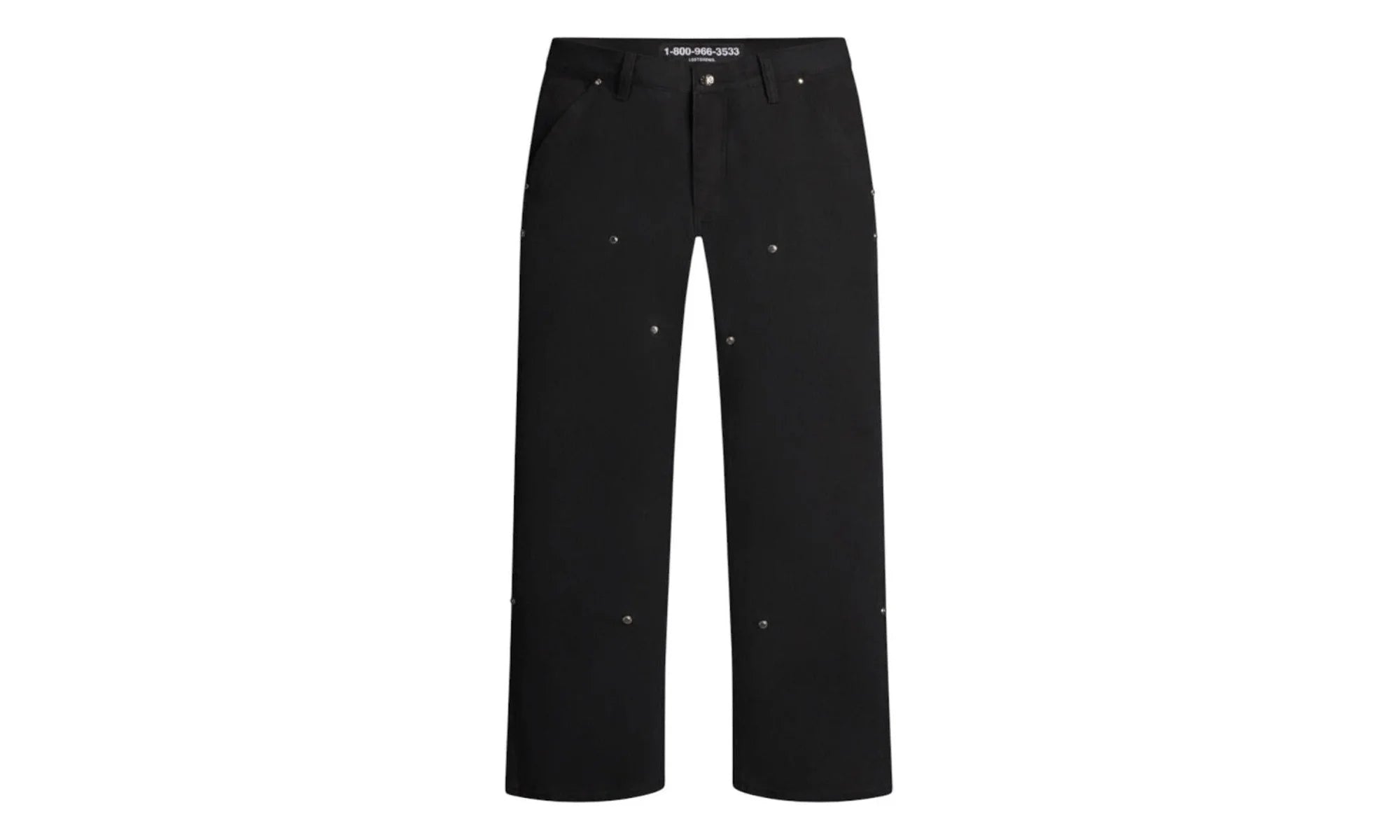 Detached Double Knee Pants "Black" 10062672