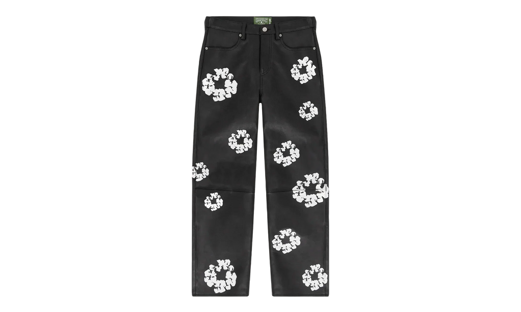 Levi's Leather Cotton Wreath Logo Pants "Black / White" DT340