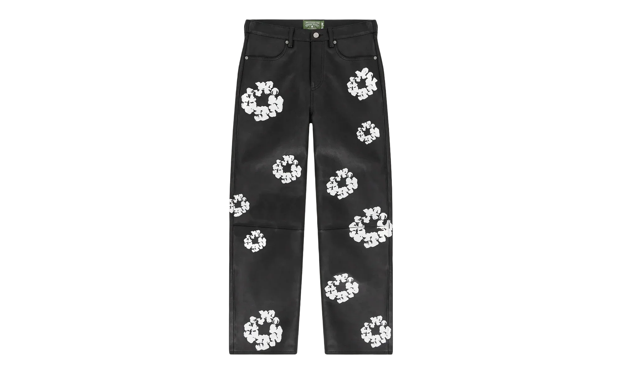 Levi's Leather Cotton Wreath Logo Pants "Black / White" DT340