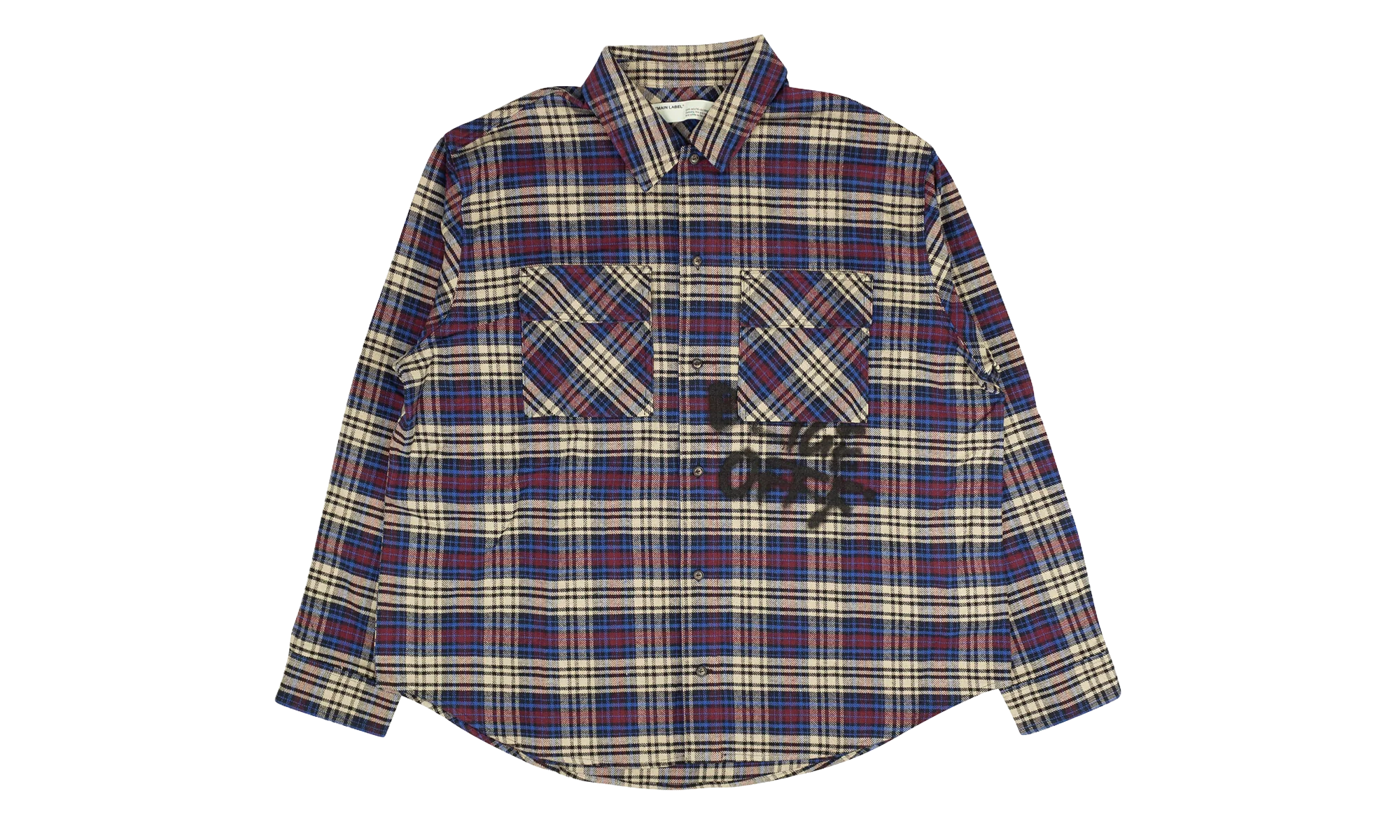 Flannel Check Shirt "Blue" 82NGG OW 1536