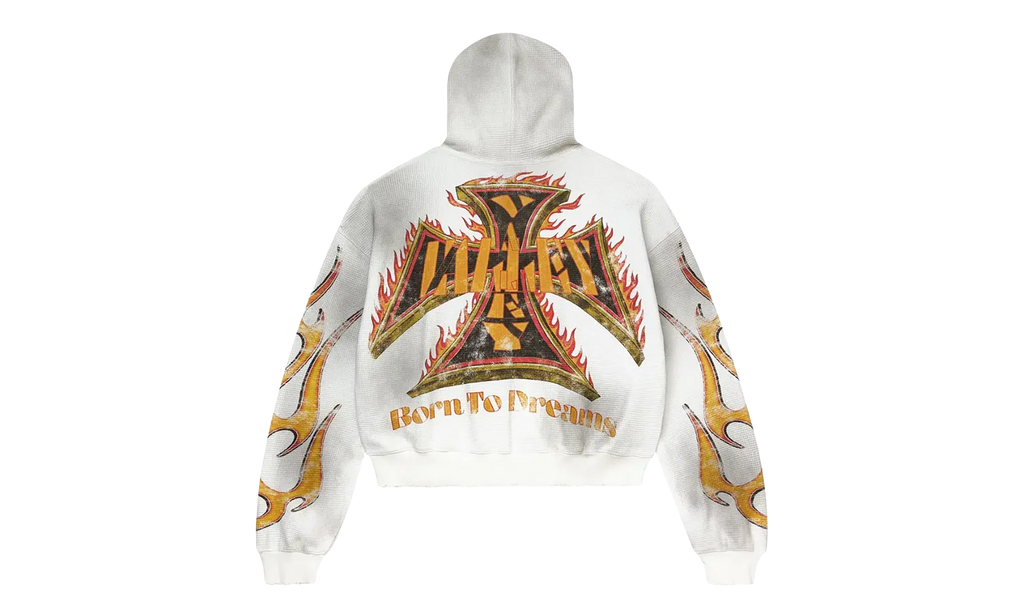 Reborn Waffle Zip-Up Hoodie "White" 11451 1SS2604VFRWZU WHIT
