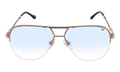 Blanco Half Rim 24KT Two-Tone "Rose / White Gold / Blue Gradient Photochromatic" HRBA2 0007 17A4