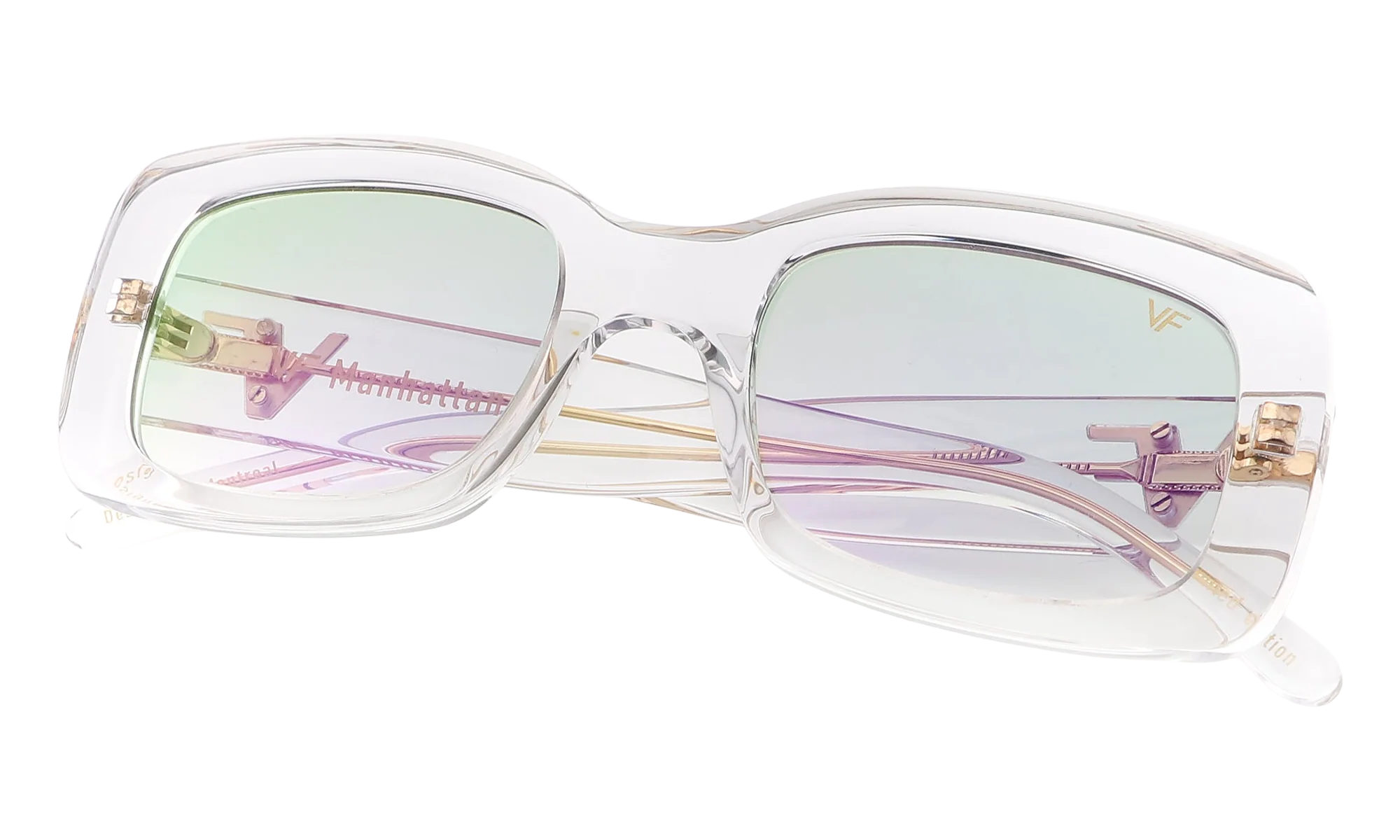 Manhattan Translucent Edition Acetate "Clear Translucent / Neon Green Flash Purple" VFMA2 0005
